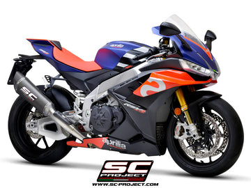 SC Project SC1-R Slip-On Exhaust For Aprilia RSV4 350mm - 2021-23